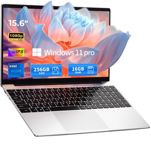 Lightweight business laptop on a desk